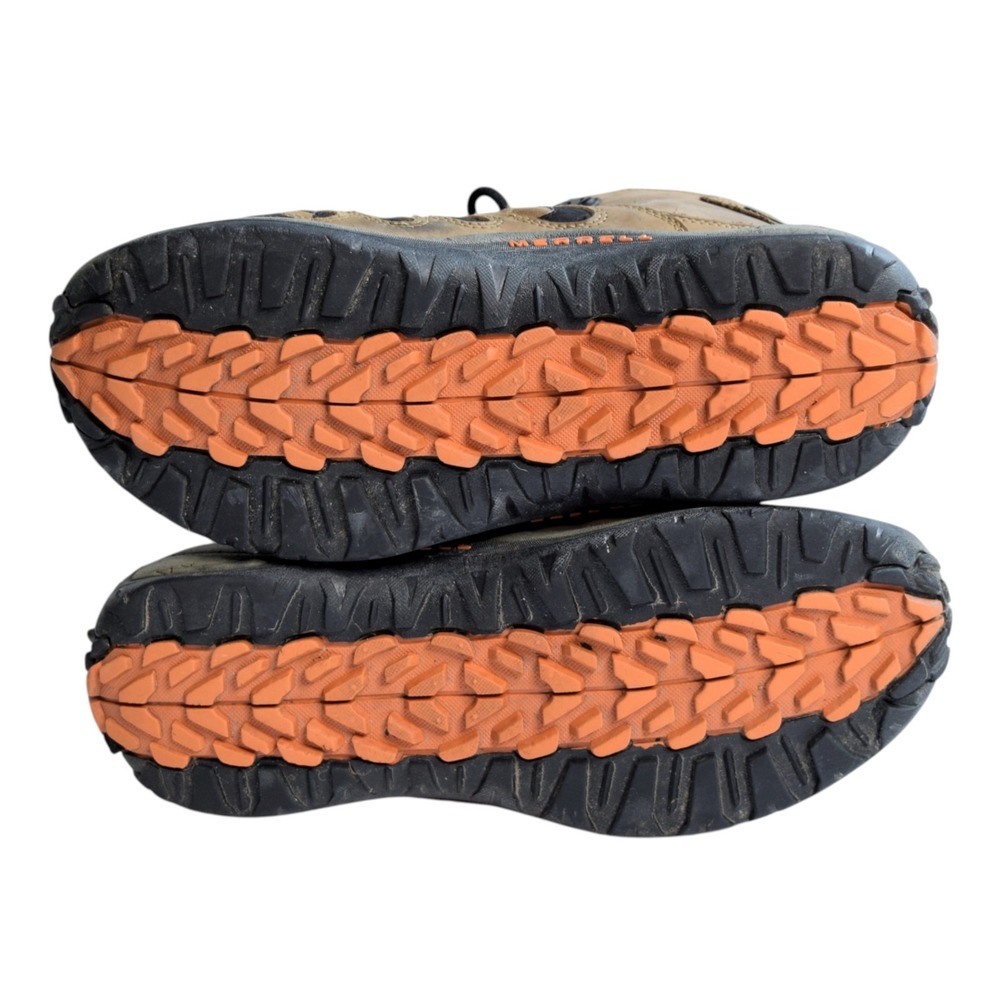 Merrell Reflex Mens Mid Hiking Boots Brown Smoke Tan Waterproof Shoes Size 11.5 - Picture 5 of 12